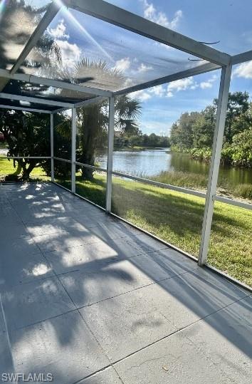 12691 Eagle Pointe Circle Fort Myers, FL 33913 - Photo 20 of 22 Unfurnished sunroom featuring a water view