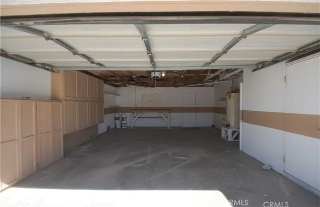 a view of a room with racks