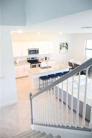 a living room with a wooden floor