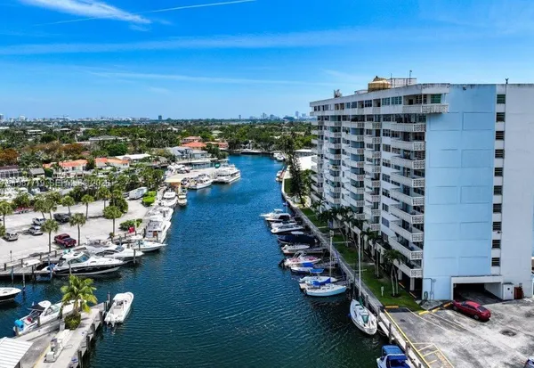 a view of a city with ocean view