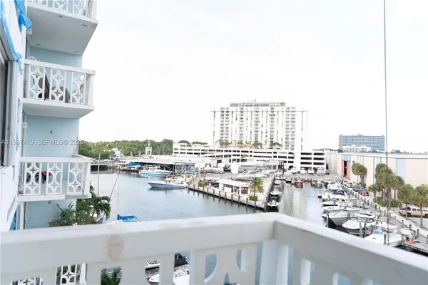 a view of balcony with city view