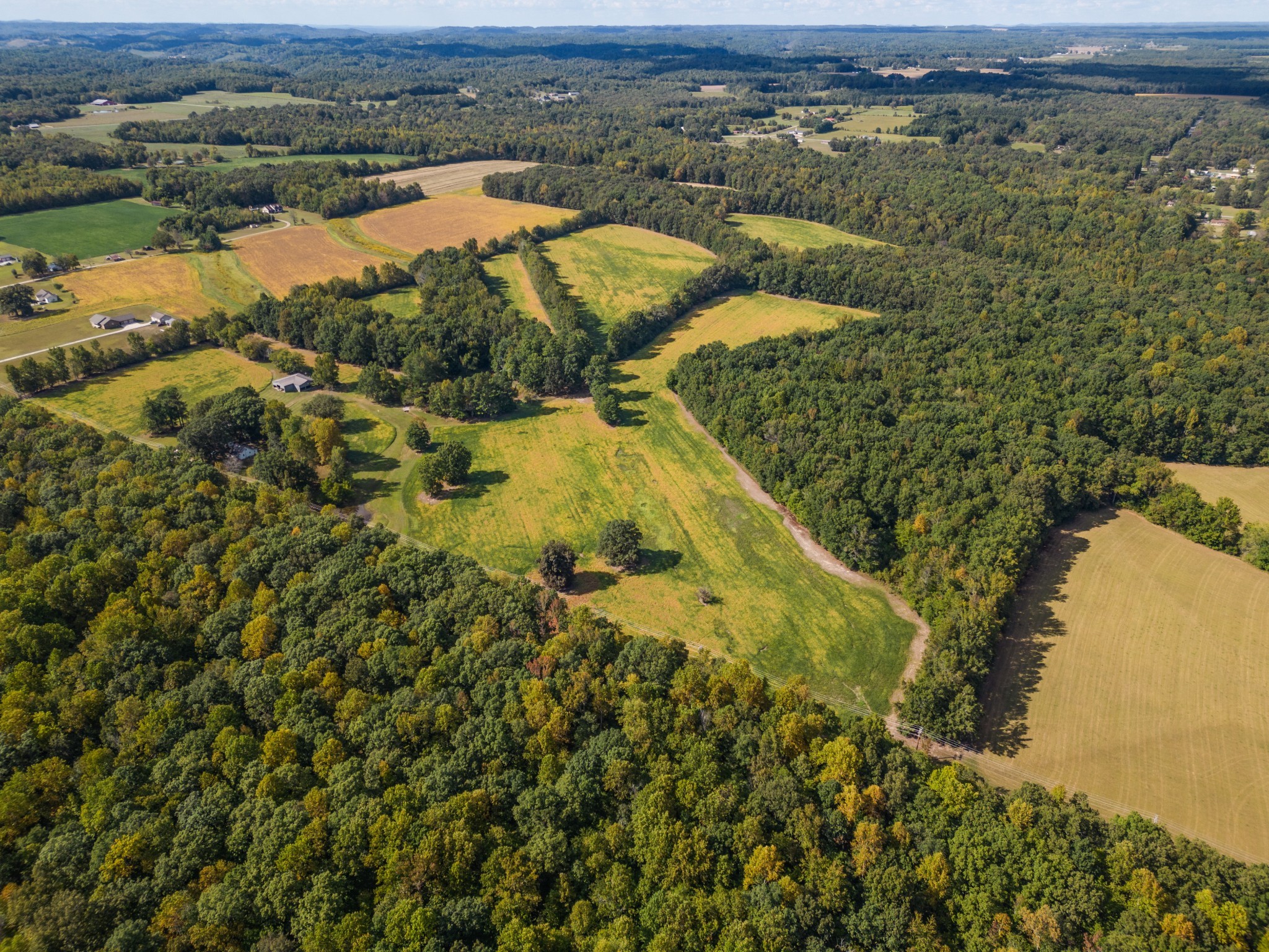 2470 Matts Hollow Road Manchester, TN 37355 - Photo 54 of 62 an aerial view of residential houses with outdoor space