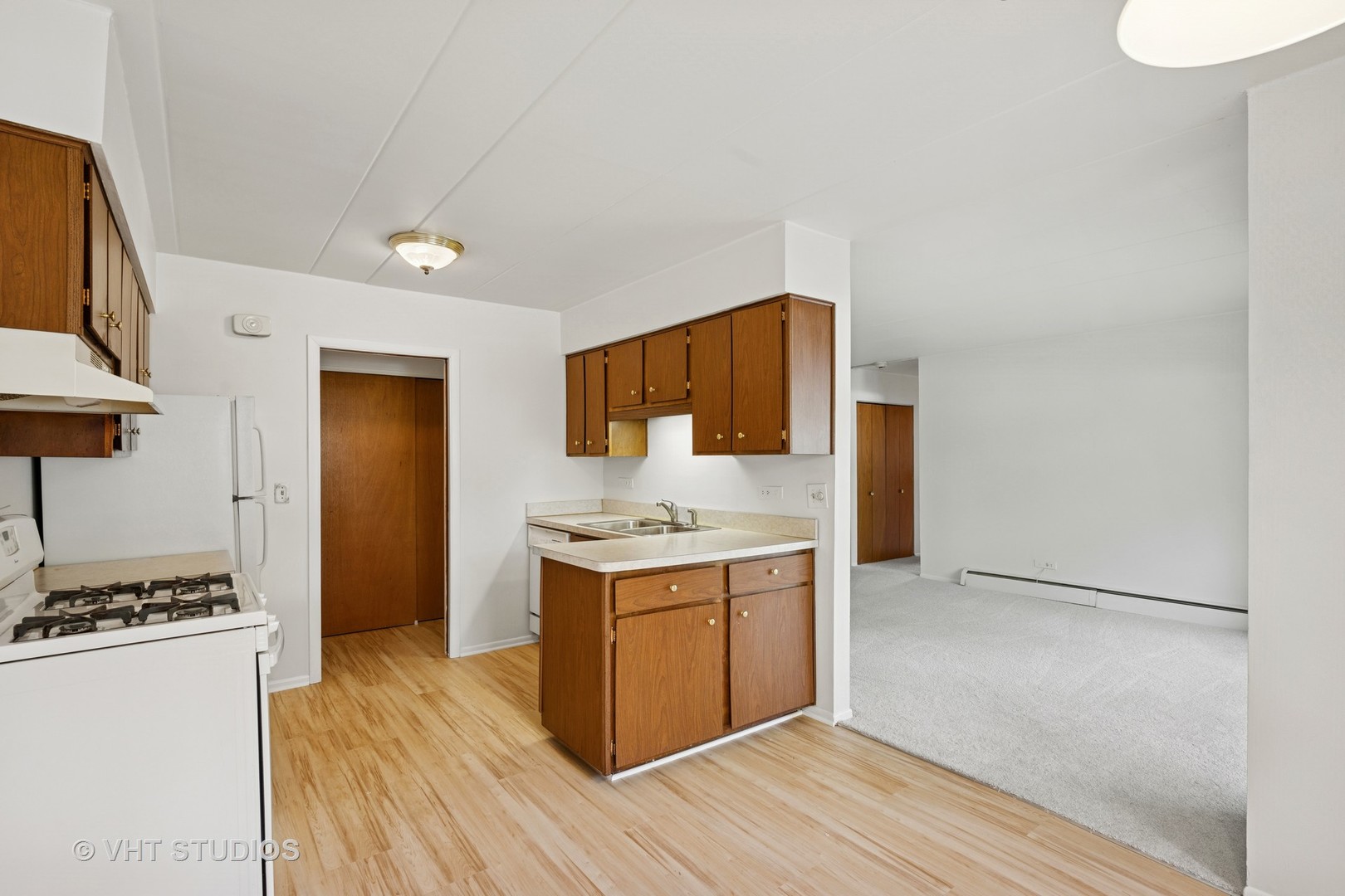801 East Miner Street, Unit 1A Arlington Heights, IL 60004 - Photo 10 of 21 a kitchen with a stove and a refrigerator