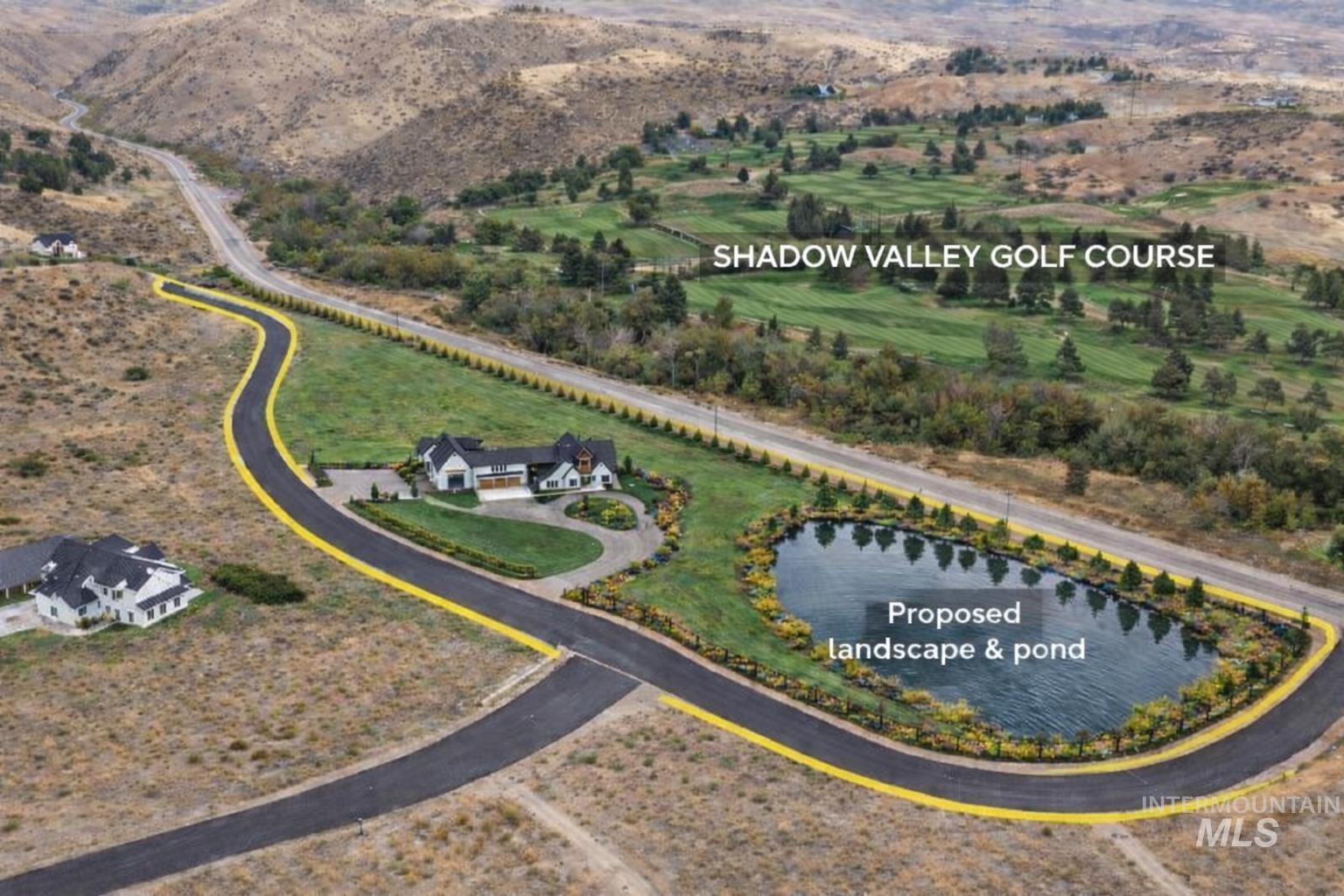 6162 North High Valley Way Boise, ID 83714 - Photo 8 of 50 Aerial view of property's location with a water and mountain view