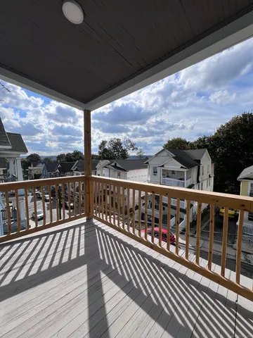 a view of city from a balcony