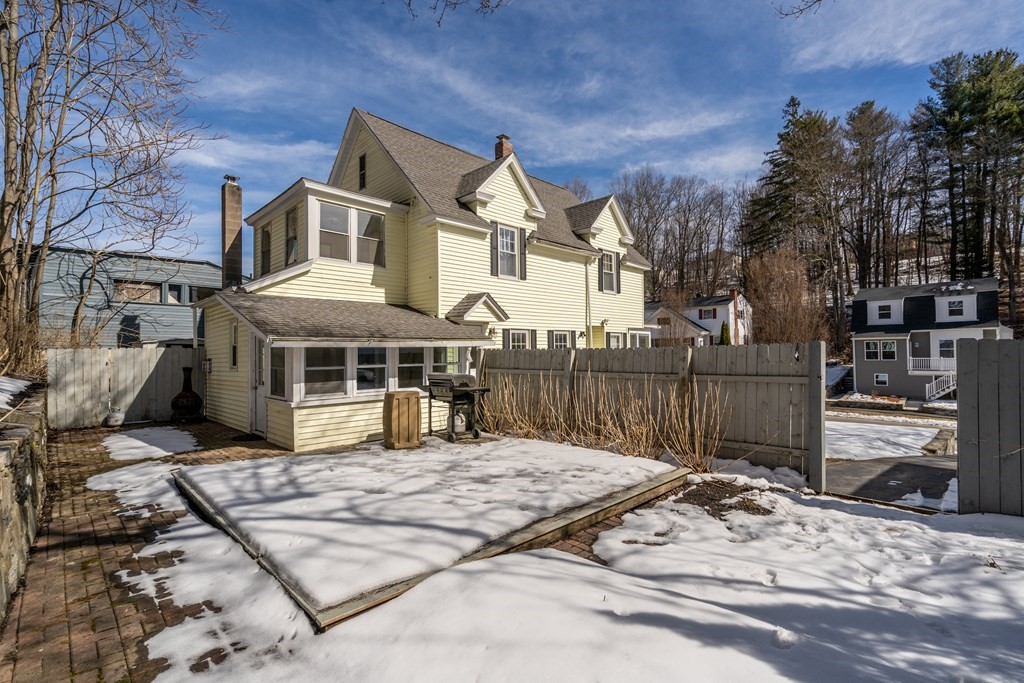 103 Beaconsfield Road Worcester, MA 01602 - Photo 29 of 33 a front view of a house with a yard outdoor seating and barbeque oven