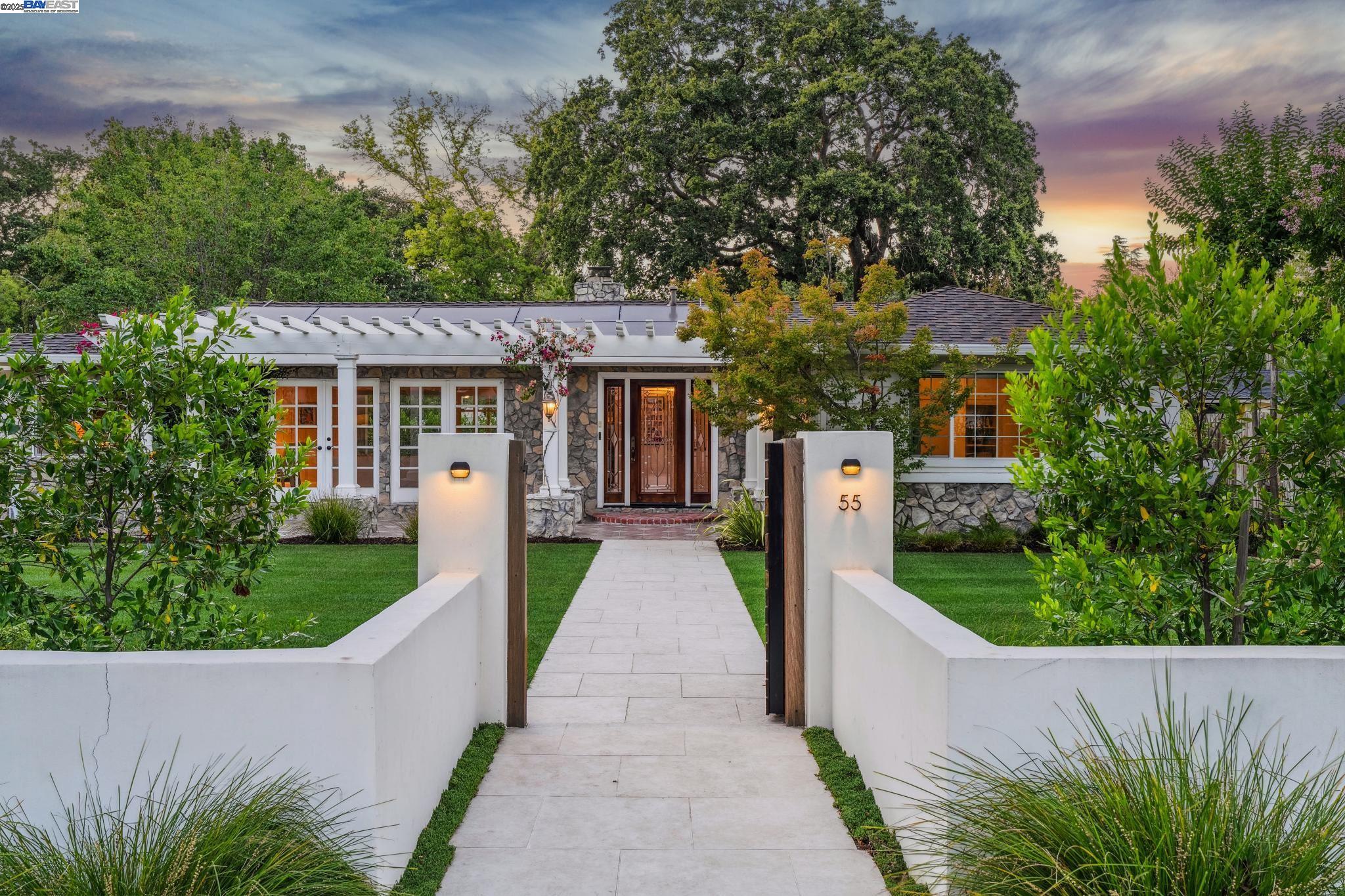 55 Cora Court Walnut Creek, CA 94597 - Photo 1 of 60 a front view of a house with garden
