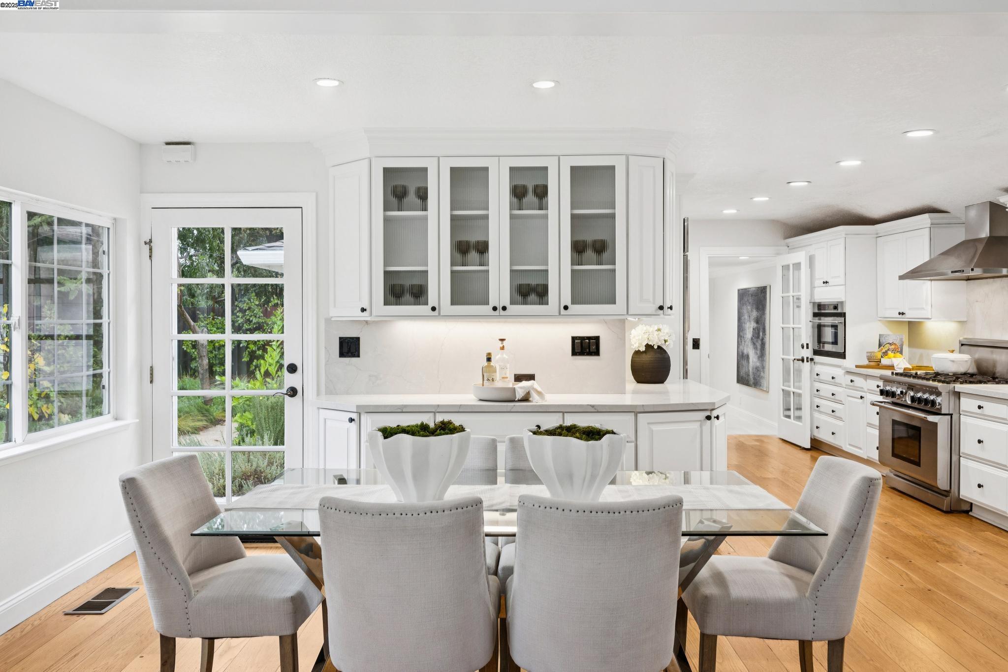 55 Cora Court Walnut Creek, CA 94597 - Photo 12 of 60 a view of a dining room with furniture and windows