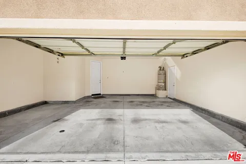 an outdoor space with furniture