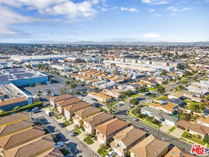 an aerial view of a city