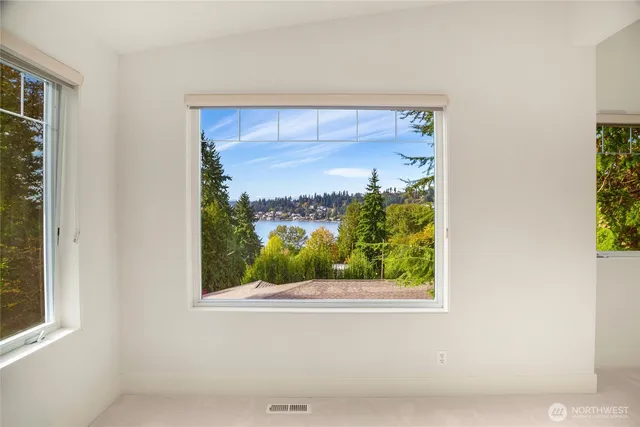 a view of a window in a room