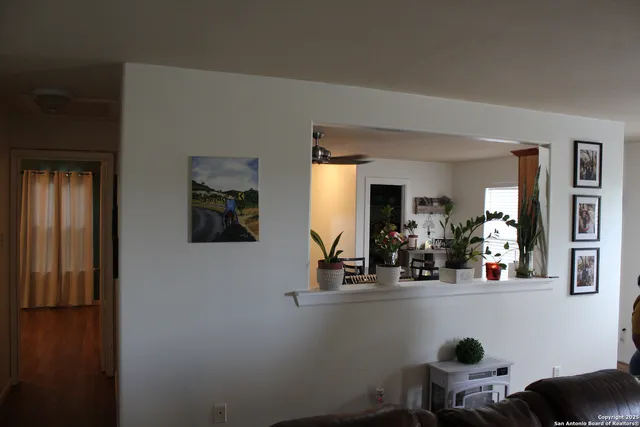a view of dining room with window