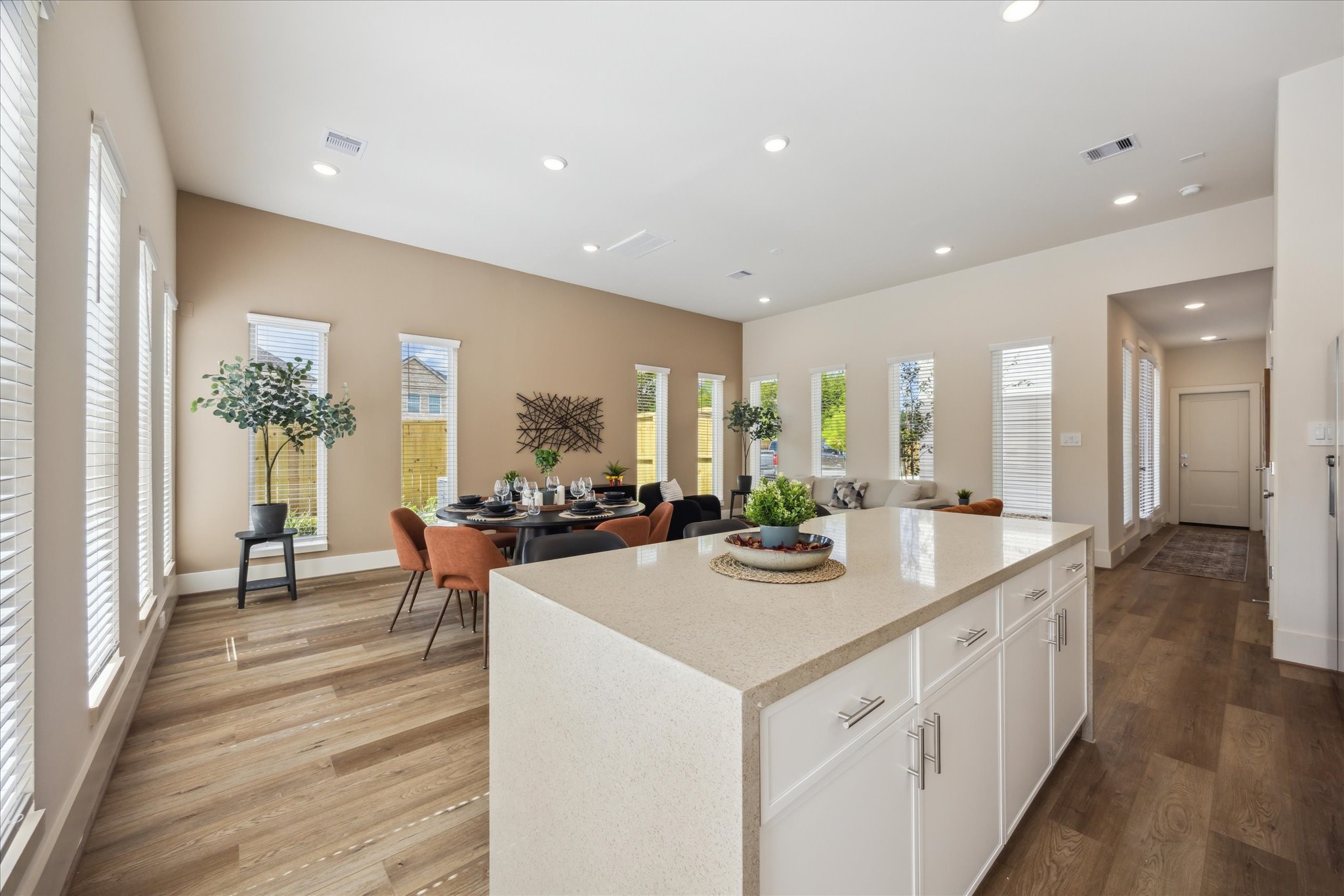 5903 Urban Pines Street Houston, TX 77091 - Photo 9 of 42 a view of a kitchen and dining room