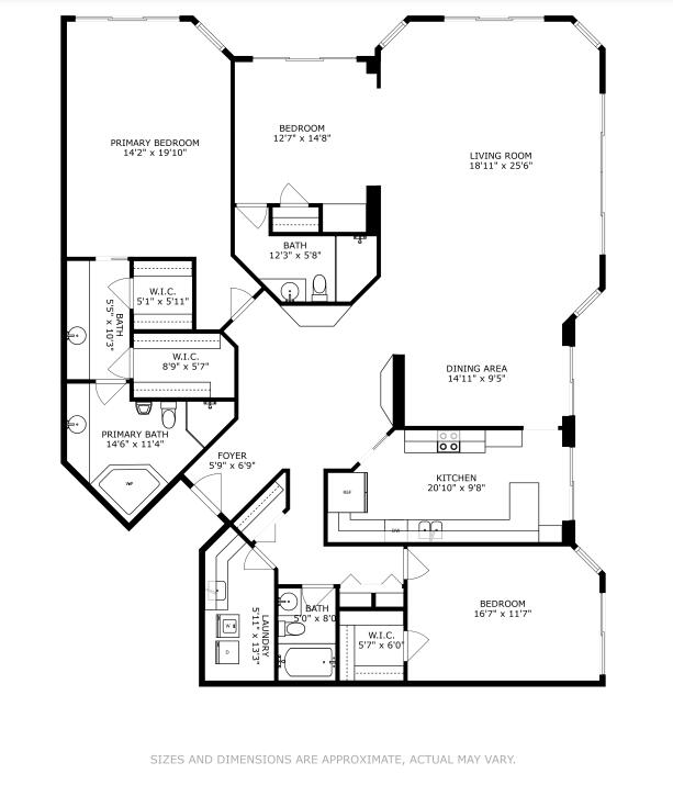 1401 South Ocean Boulevard, Unit 110 Boca Raton, FL 33432 - Photo 46 of 46 Mayfair Floor Plan