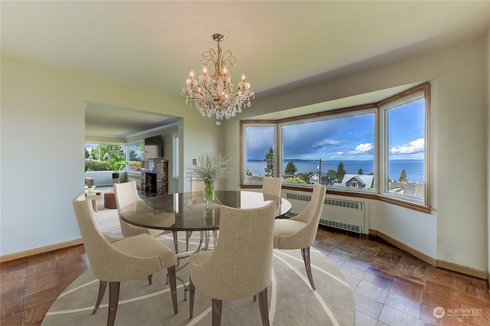2824 Northwest 93rd Street Seattle, WA 98117 - Photo 13 of 38 a view of a dining room with furniture window and outside view