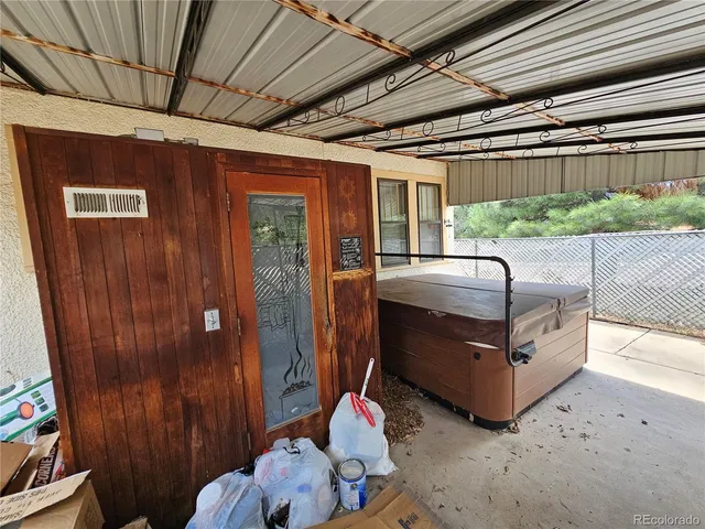 a view of parking area