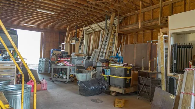 a view of storage and utility room