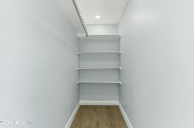 a view of a room with shelf
