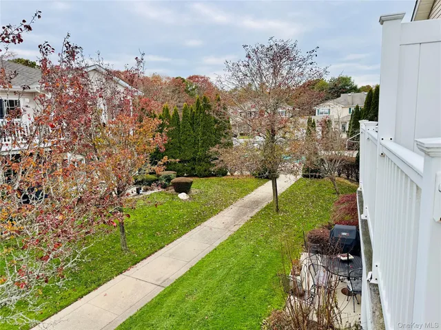 a view of a back yard of the house
