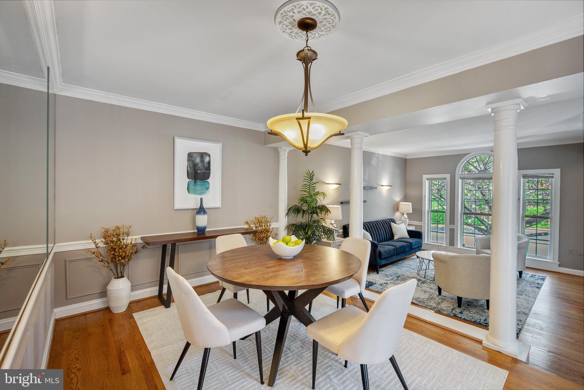6528 Milva Lane Springfield, VA 22150 - Photo 10 of 35 Dining room with high ceiling