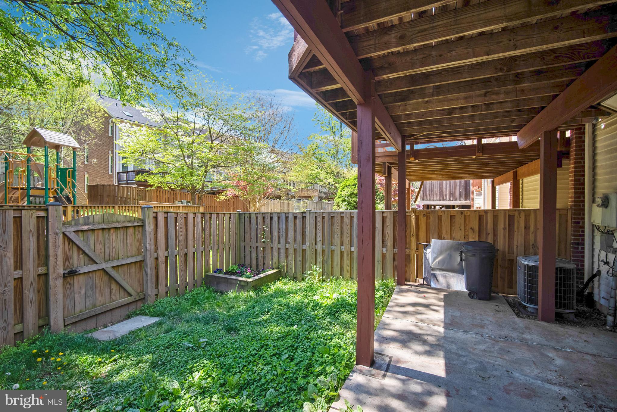 6528 Milva Lane Springfield, VA 22150 - Photo 32 of 35 Backyard looks over to playground