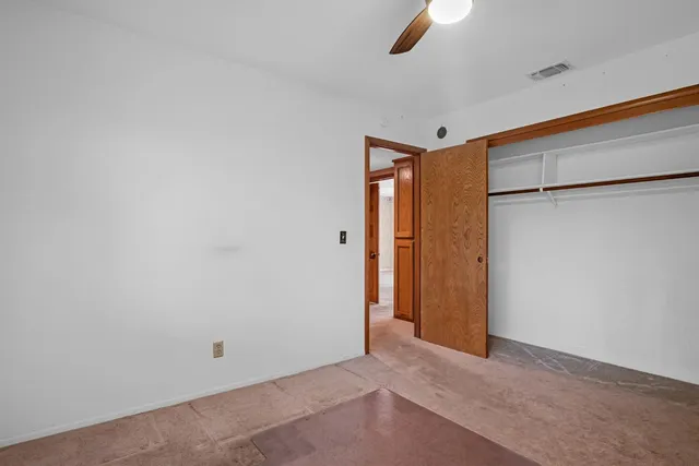 an entryway with a door