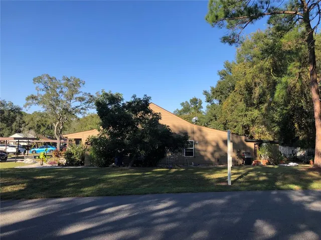 a view of street with houses