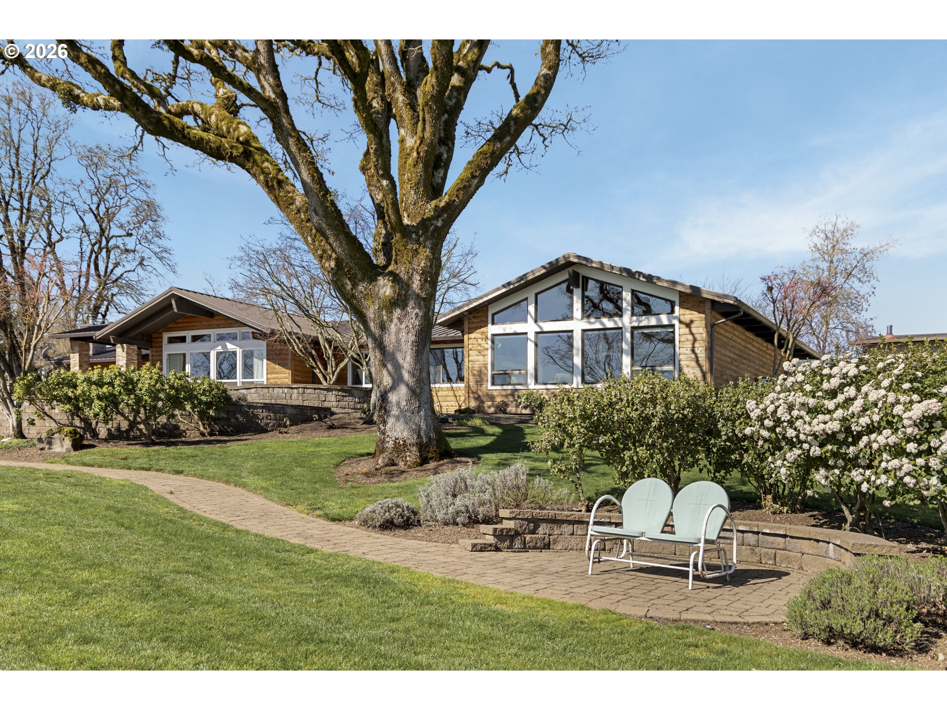 17795 Northeast Laughlin Road Yamhill, OR 97148 - Photo 6 of 48 a view of a house with backyard porch and sitting area