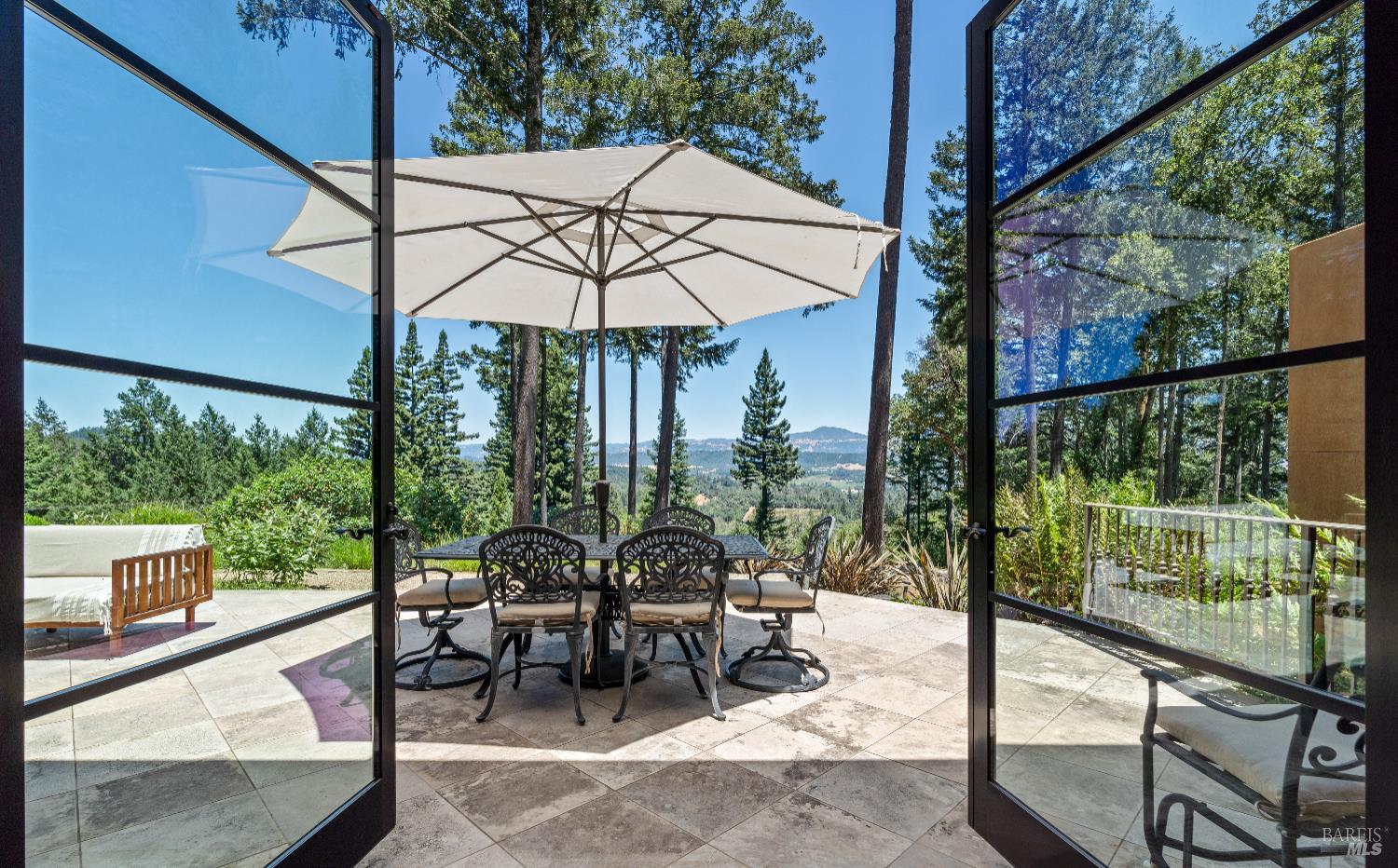 1315 West Dry Creek Road Healdsburg, CA 95448 - Photo 14 of 57 a view of a two chairs with an outdoor space