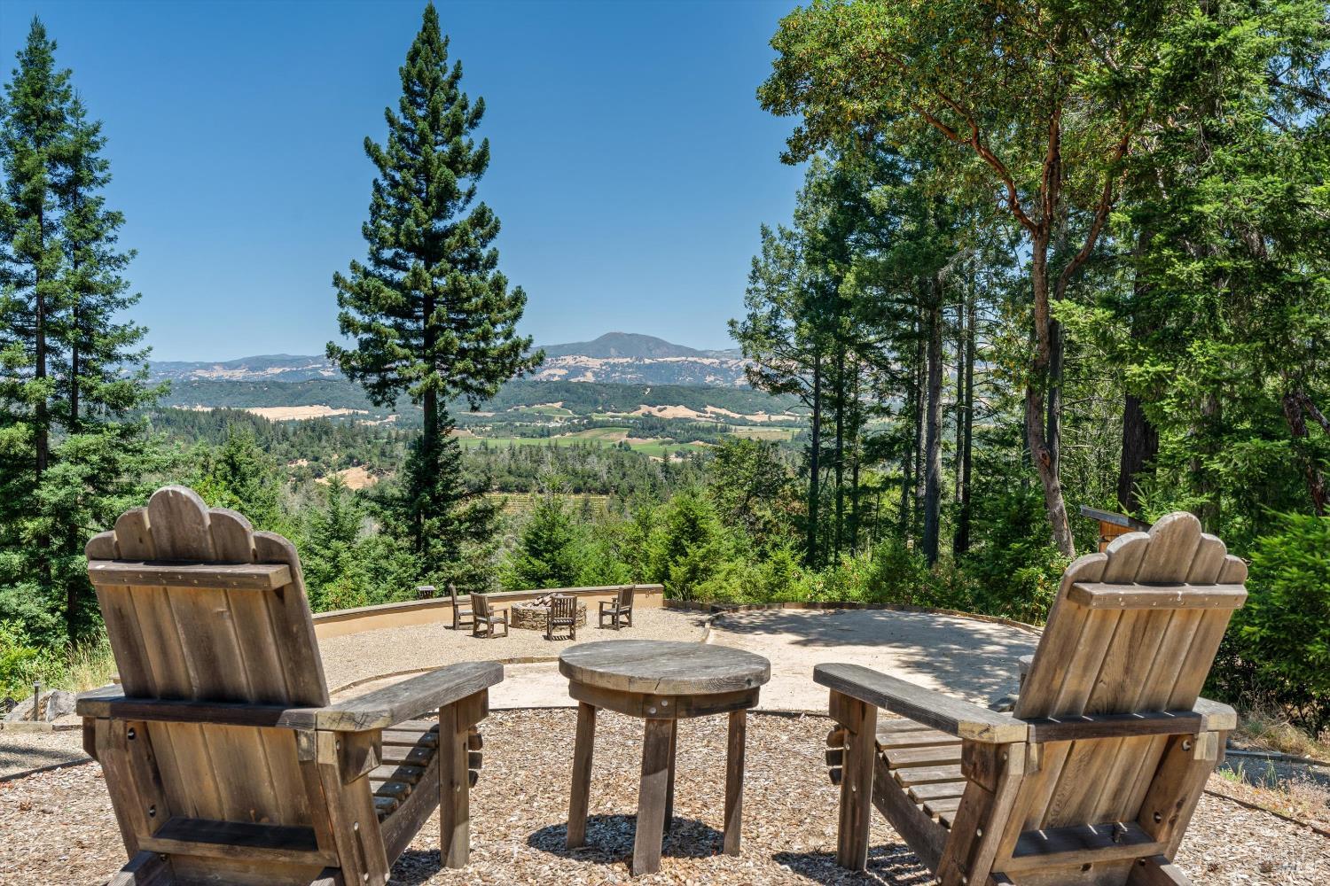 1315 West Dry Creek Road Healdsburg, CA 95448 - Photo 15 of 57 a view of a chair and table in the patio