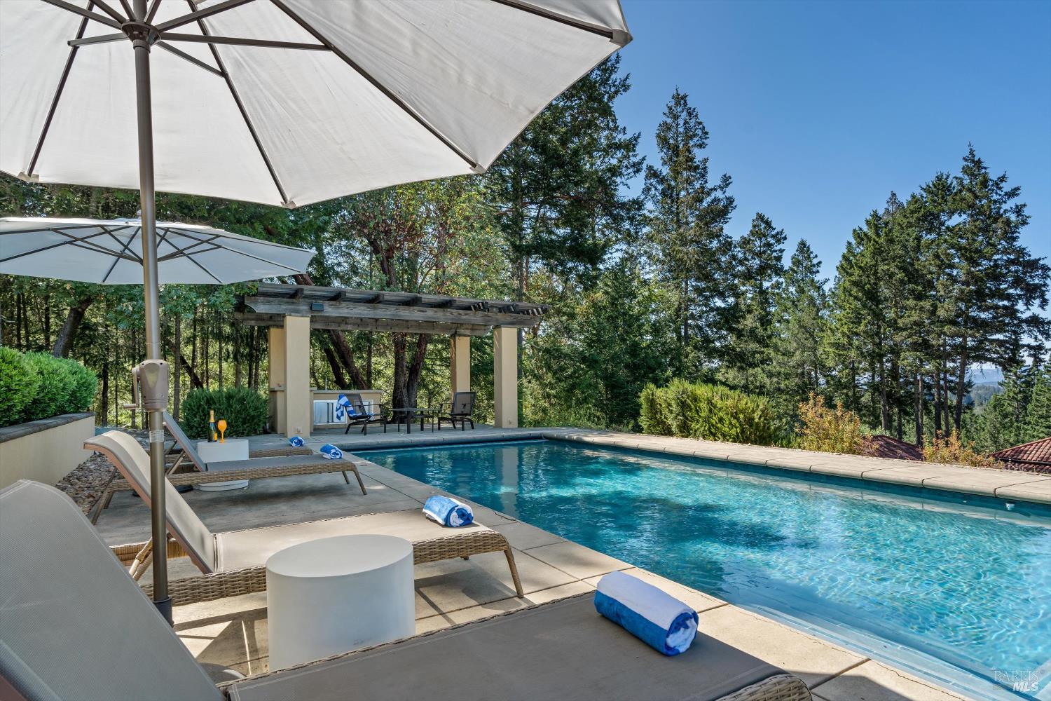 1315 West Dry Creek Road Healdsburg, CA 95448 - Photo 16 of 57 a view of a house with backyard sitting area and garden