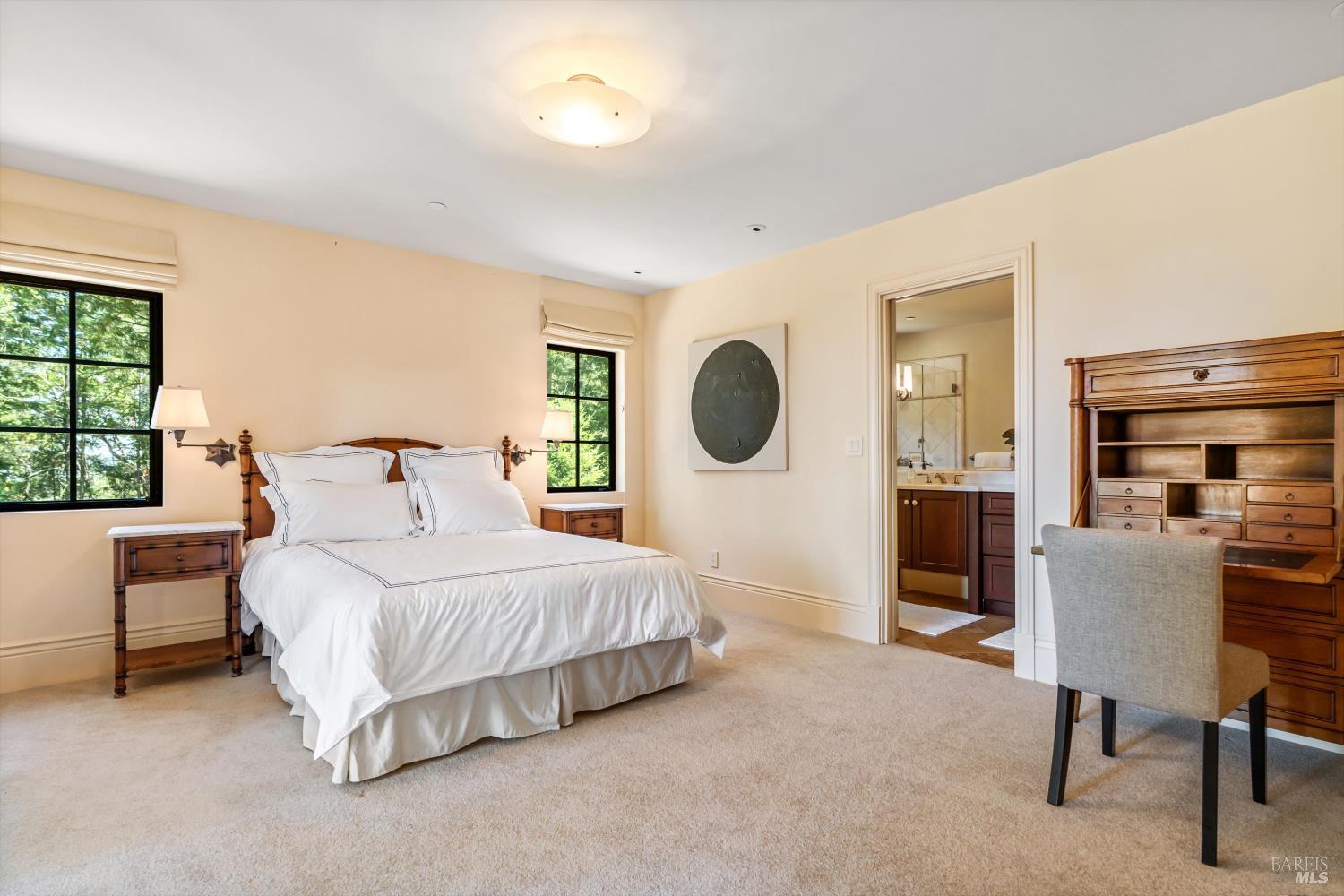 1315 West Dry Creek Road Healdsburg, CA 95448 - Photo 47 of 57 a bedroom with a bed furniture and a window