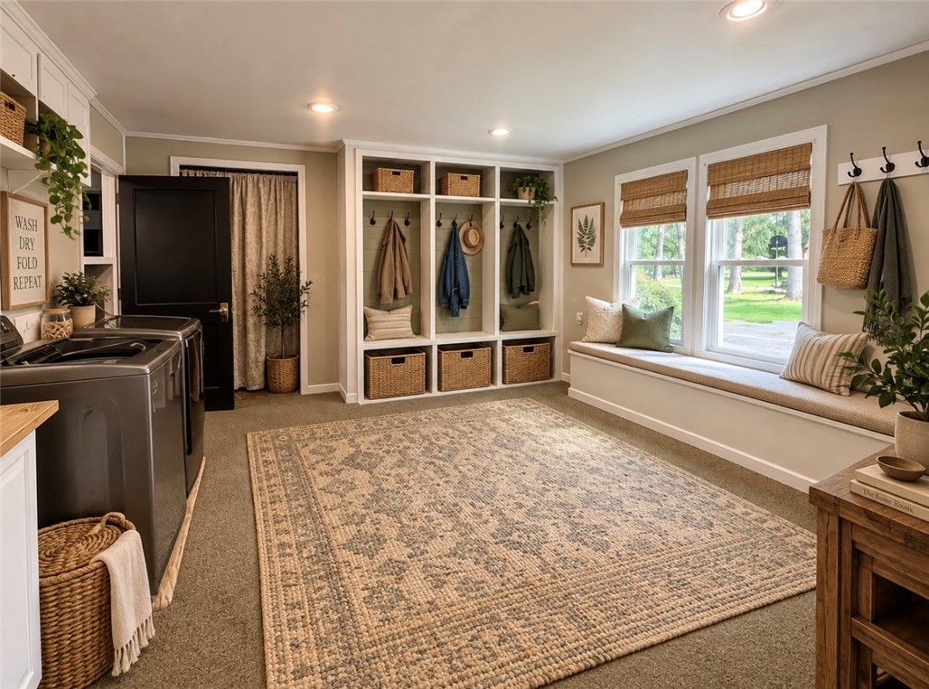 709 Watkins Road Horseheads, NY 14845 - Photo 33 of 42 Laundry Room, Foyer, storage area(Staged)