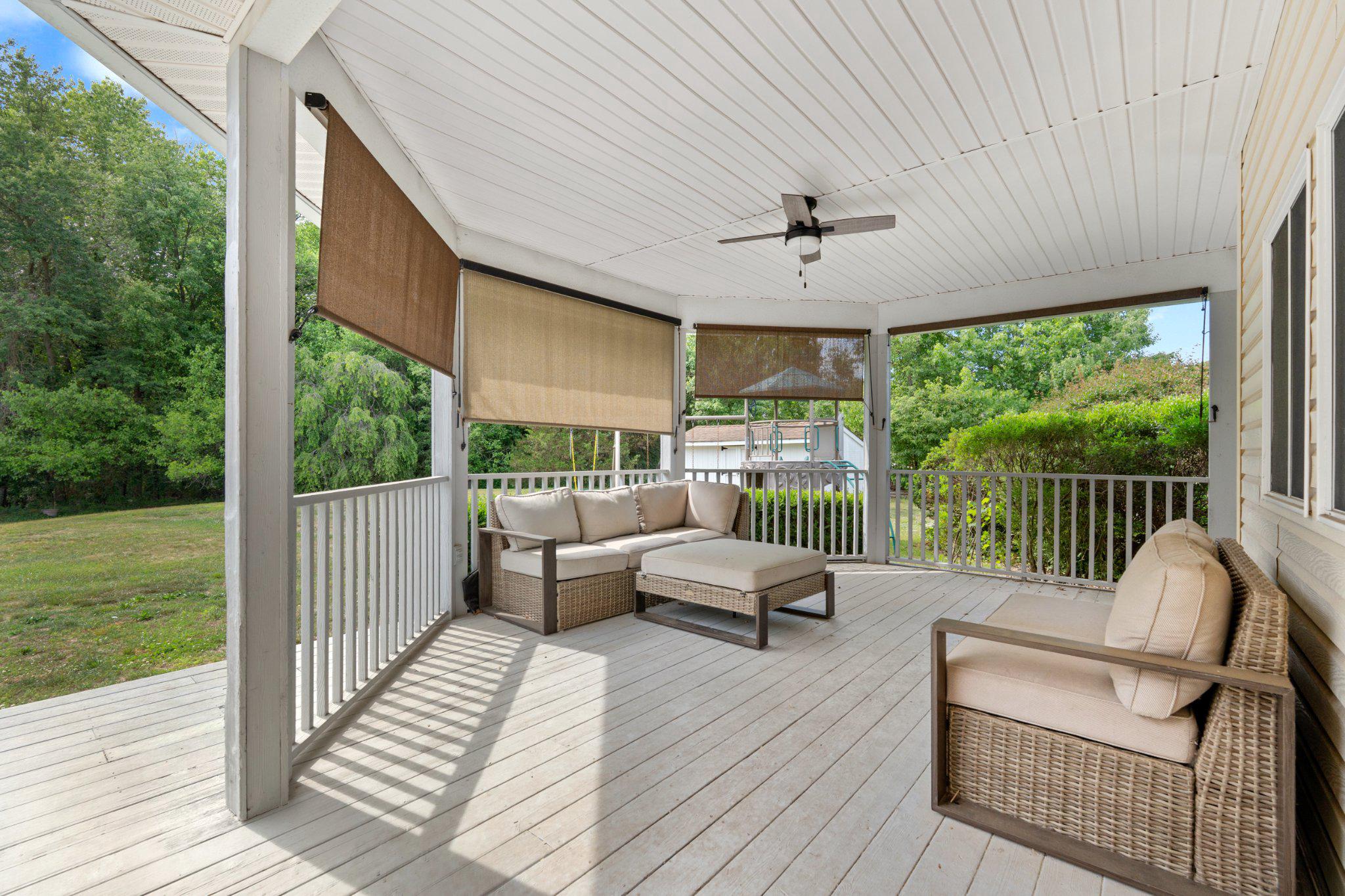 836 Hardingville Road Monroeville, NJ 08343 - Photo 36 of 58 Serene deck with roof and lush green views.