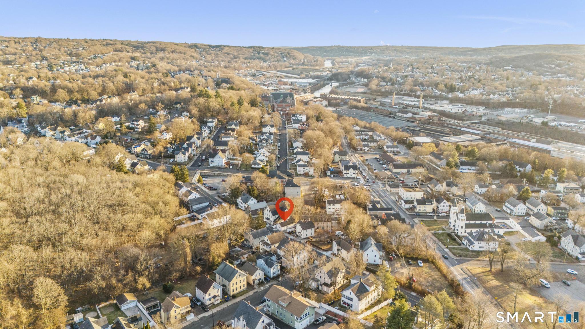 257 North State Street Ansonia, CT 06401 - Photo 5 of 36 an aerial view of residential houses with city view