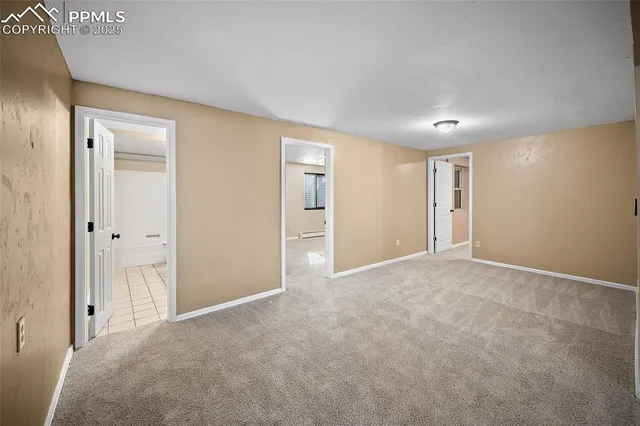 a view of an empty room