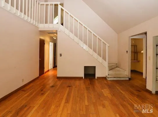 wooden floor in a gallery
