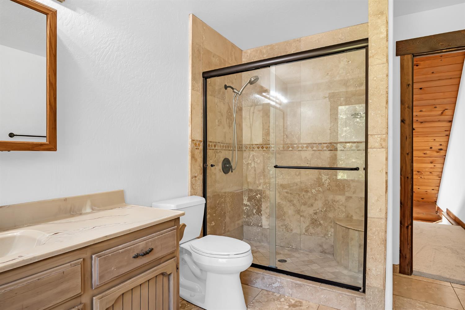 1610 Swansboro Road Placerville, CA 95667 - Photo 25 of 50 a bathroom with a shower toilet and sink
