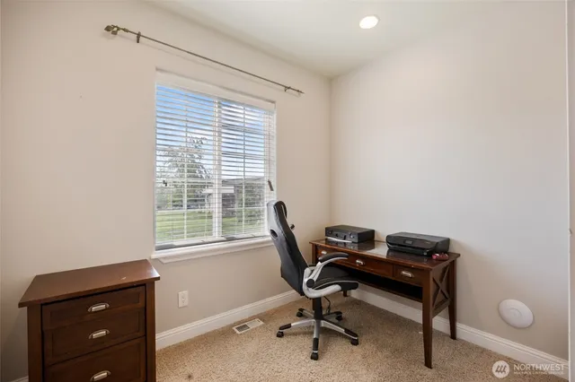 a view of a workspace with a window