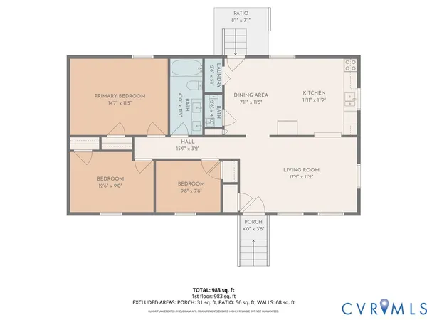 $299,999 | 3128 Woodsong Drive, Midlothian, VA 23112