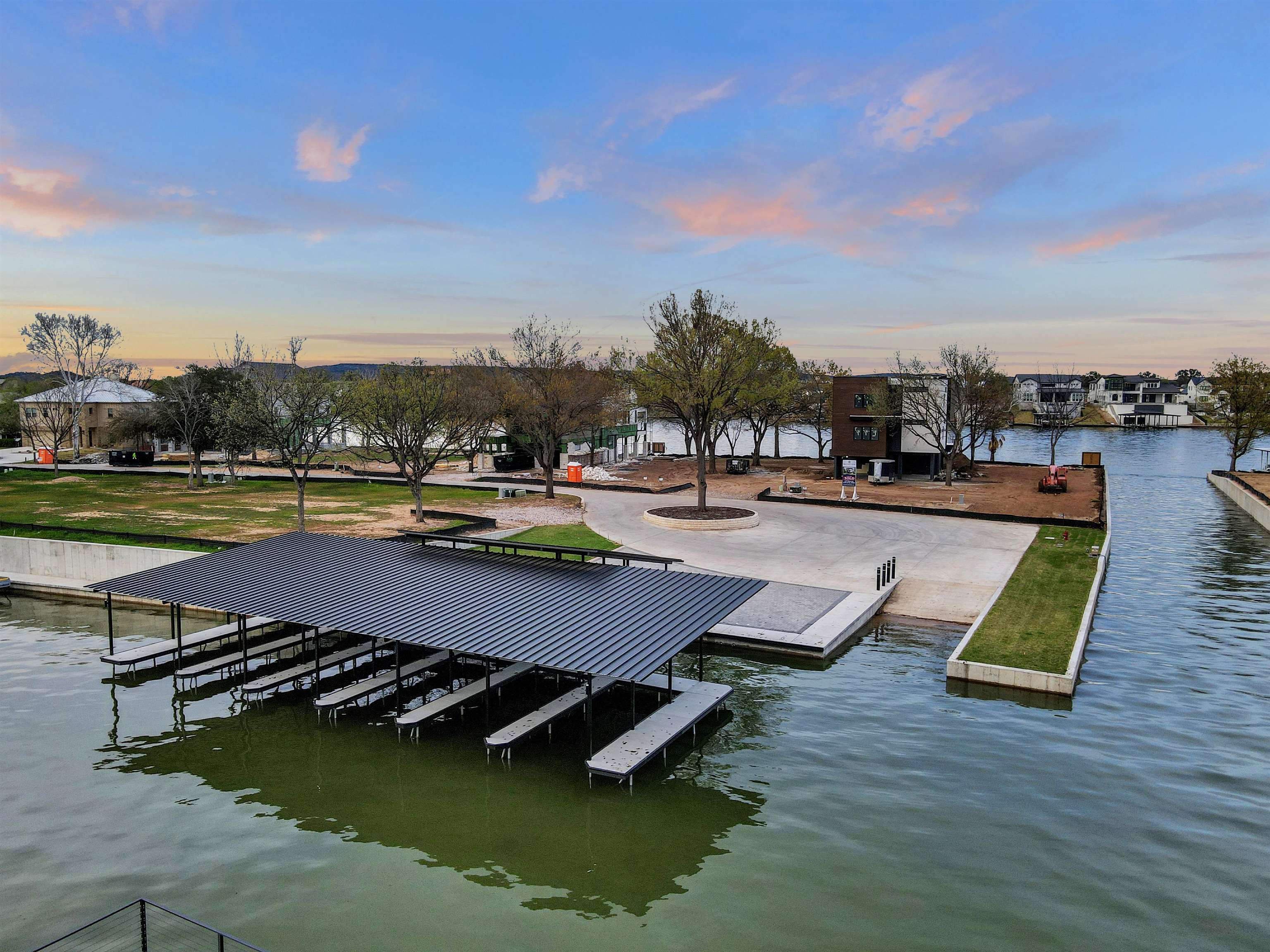 4 Lake Street Kingsland, TX 78639 - Photo 14 of 17 an aerial view of a swimming pool with lounge chairs