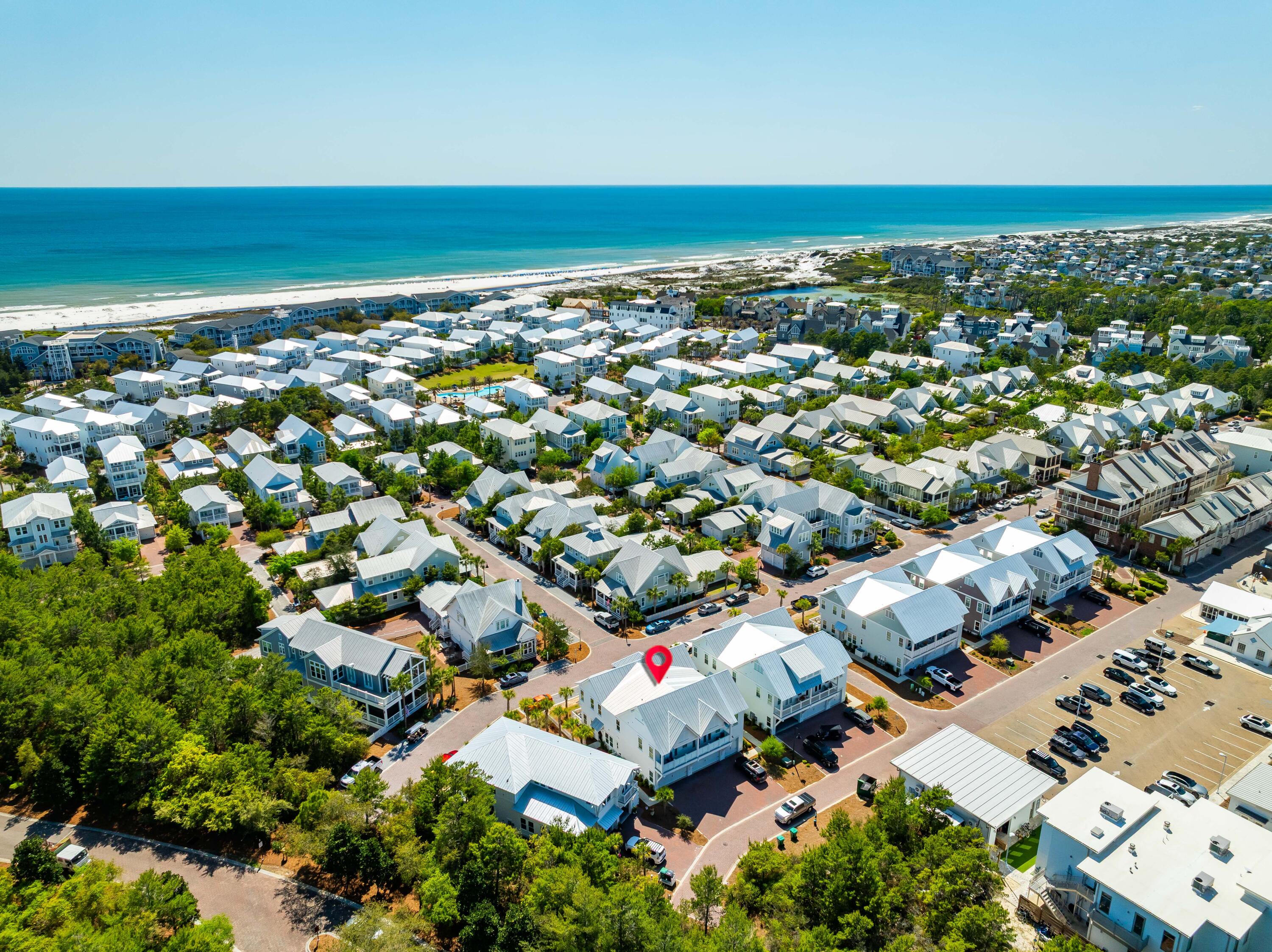 144 Wharf Ln Inlet Beach, Unit A Inlet Beach, FL 32461 - Photo 19 of 48 an aerial view of residential building with outdoor space