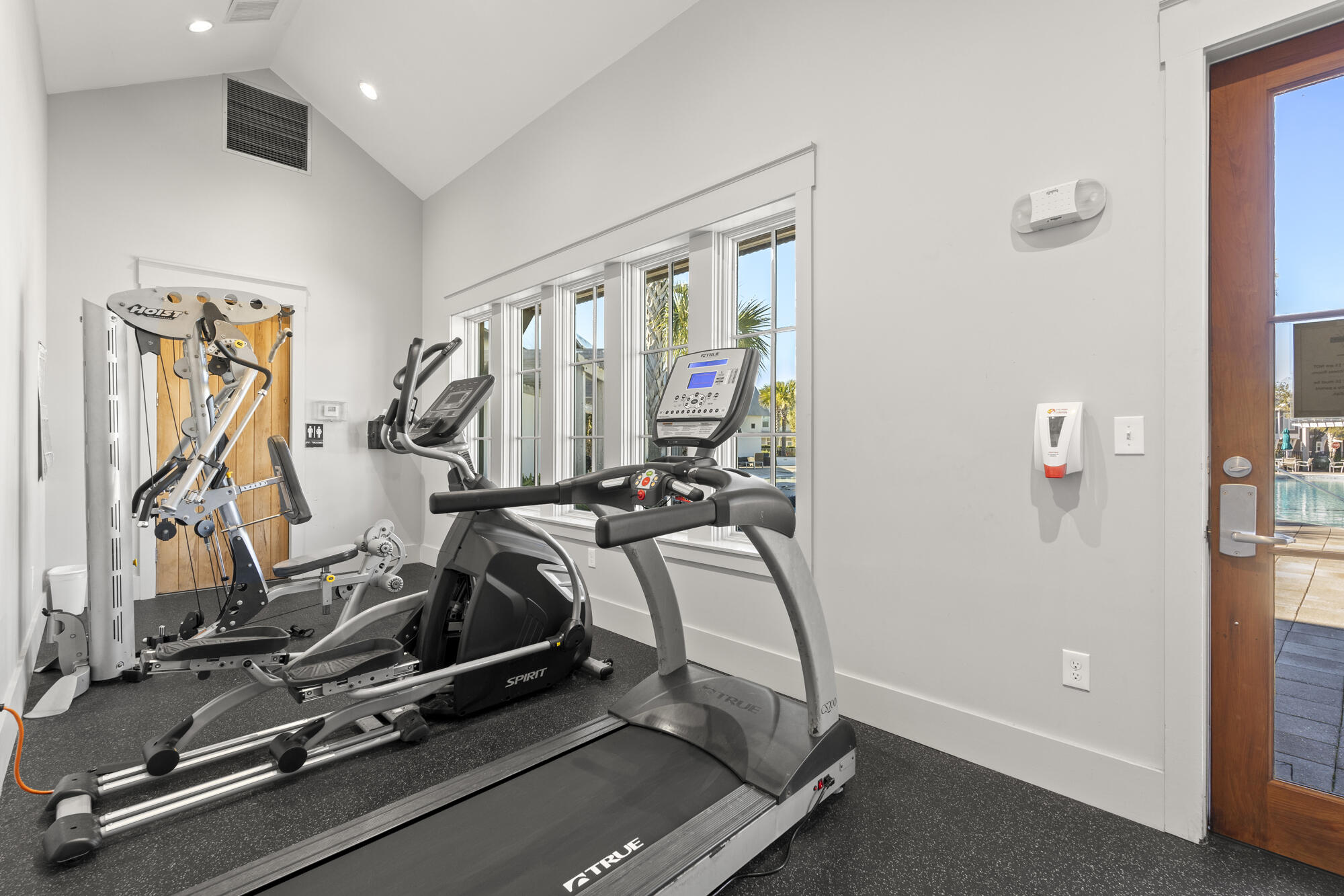 144 Wharf Ln Inlet Beach, Unit A Inlet Beach, FL 32461 - Photo 36 of 48 a view of a room with gym equipment