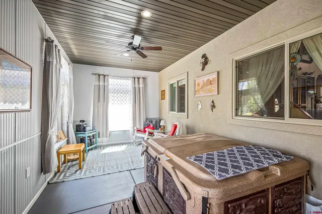 a very nice looking room with a large window