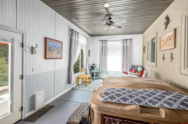 a very nice looking room with a large window