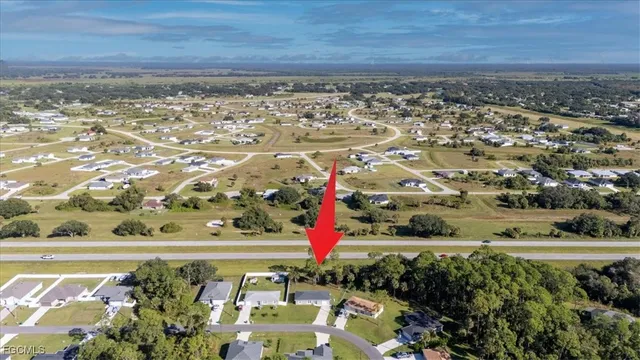a view of outdoor space with lots of trees