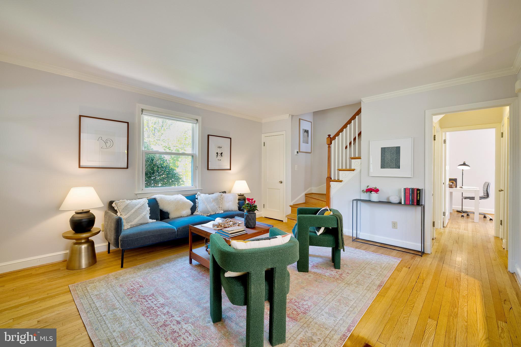1730 Dublin Drive Silver Spring, MD 20902 - Photo 7 of 50 a living room with furniture and a wooden floor