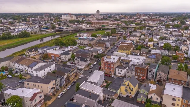 an aerial view of a city
