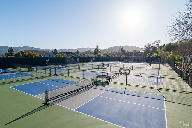 a view of outdoor space with seating