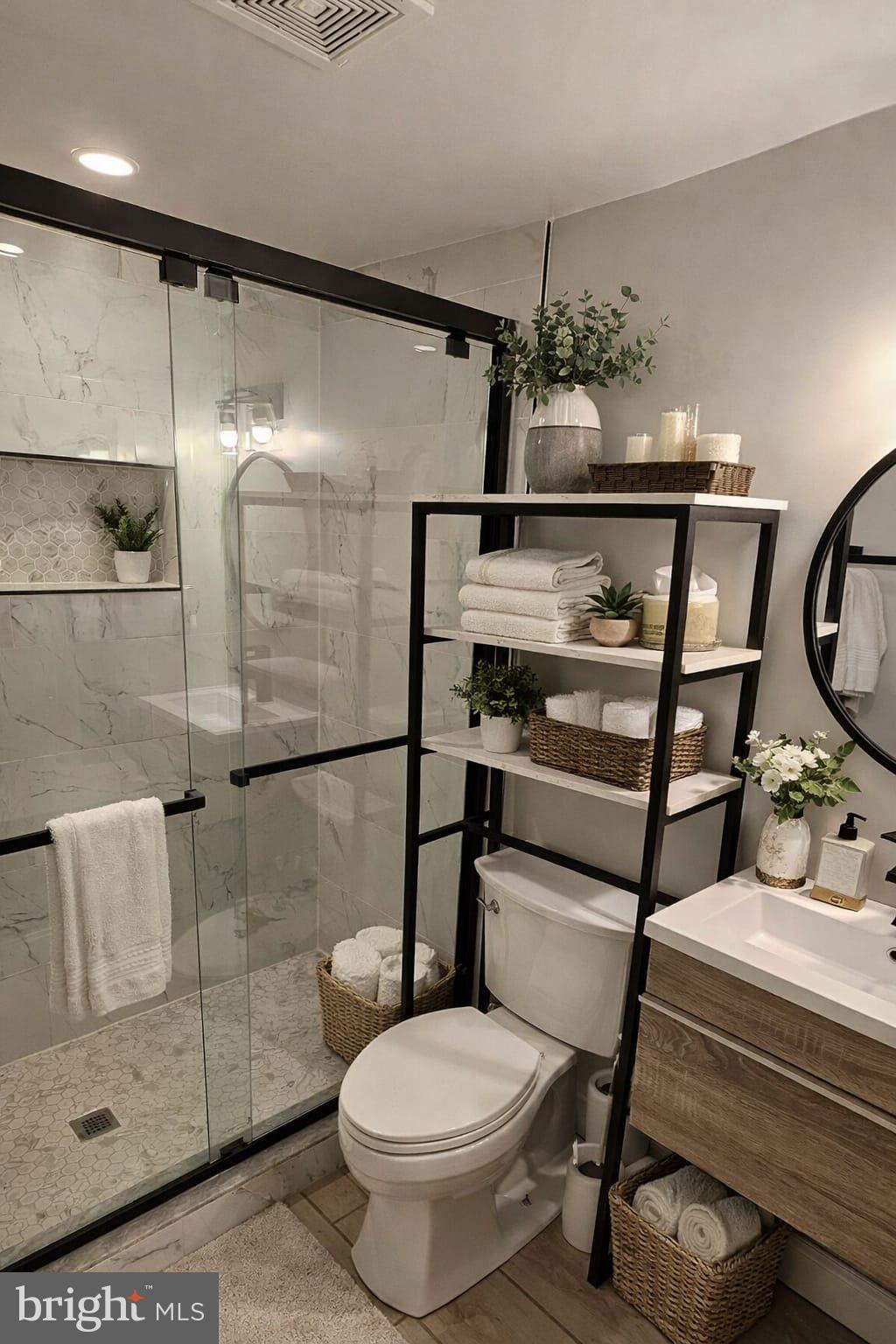 638 Rock Creek Church Road Northwest Washington, DC 20010 - Photo 3 of 5 a bathroom with a toilet sink and shower